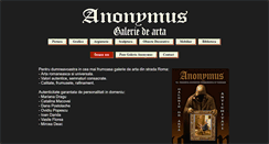 Desktop Screenshot of anonymus.ro